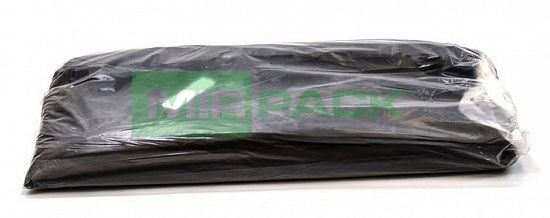 Мешки для мусора 30 л 50х60, 25 мкм, черные, ПВД в пачках 10 пачек по 100 штук, усиленные - Вид 3